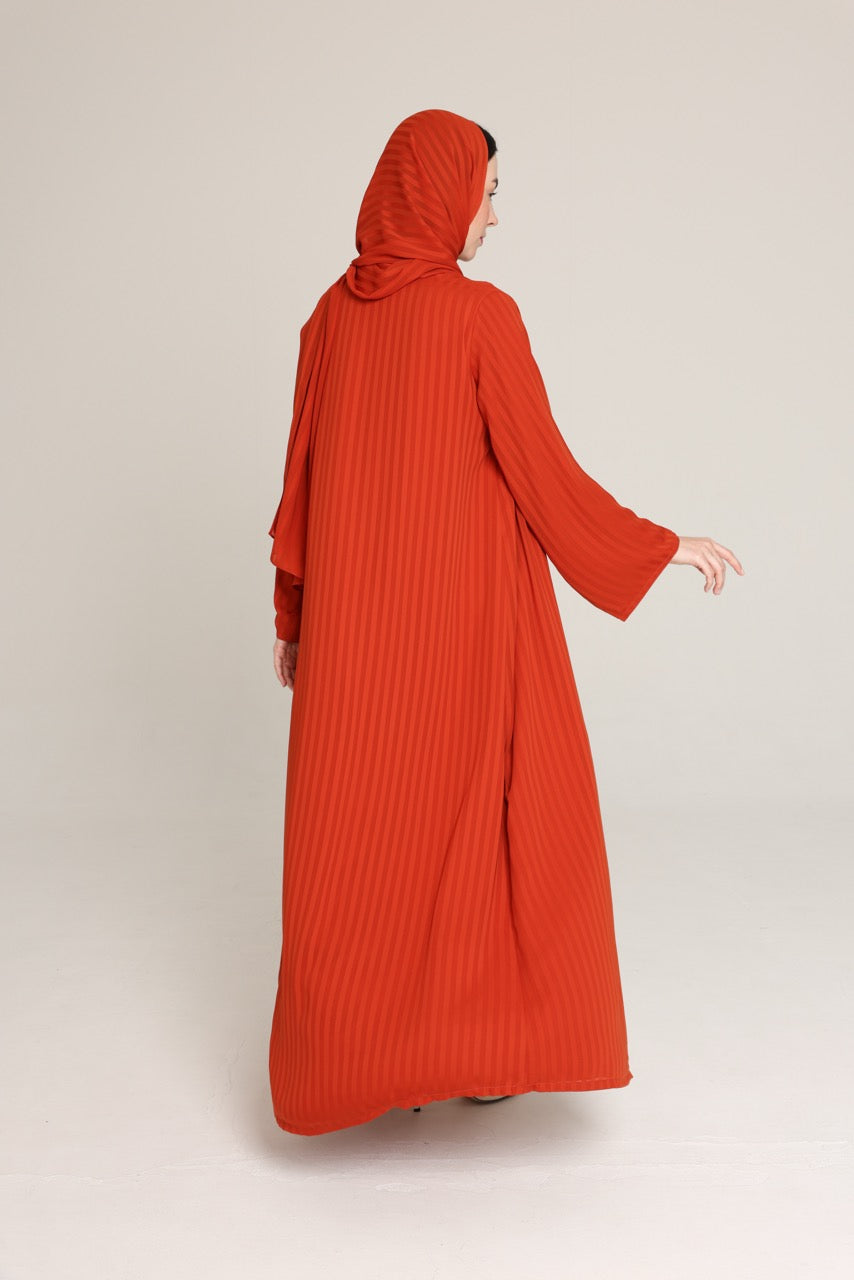 Burnt Orange Striped