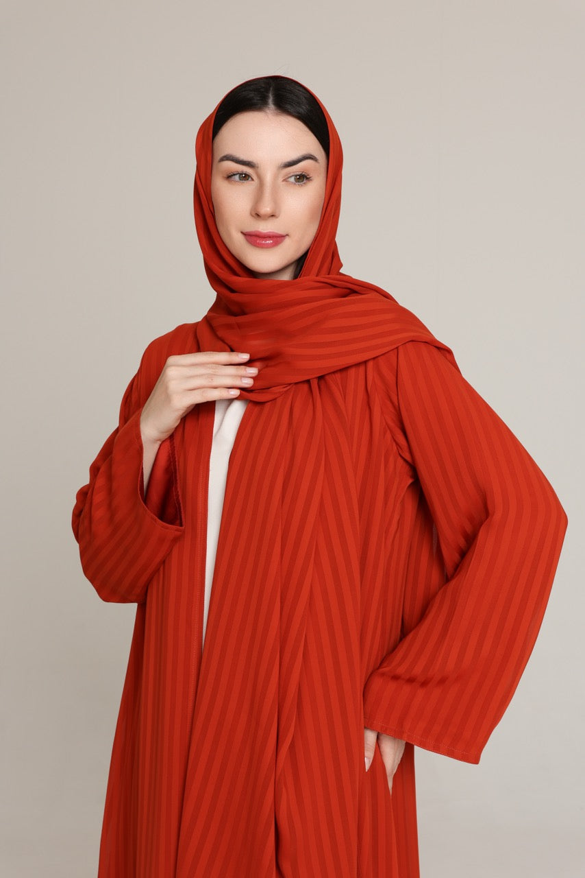 Burnt Orange Striped