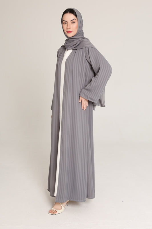 Grey Striped - Ready-Made & Adjustable