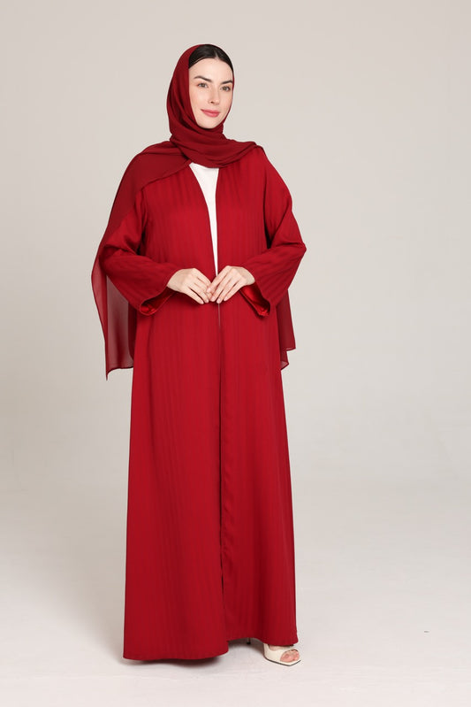 Red Striped Textured