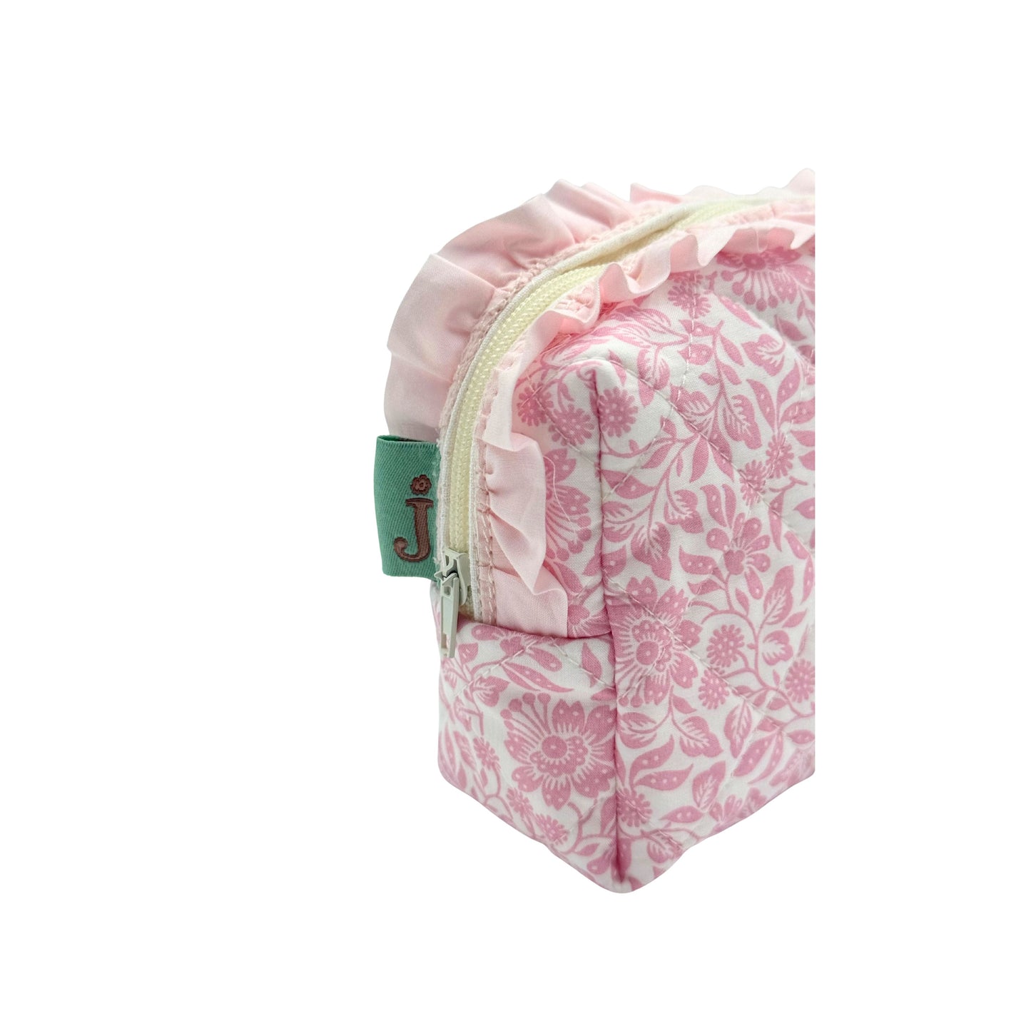 Mary Liberty Ruffle Quilted Pouch - Small