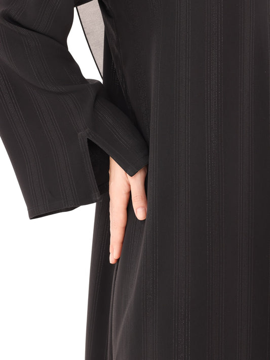 Black Metallic Striped