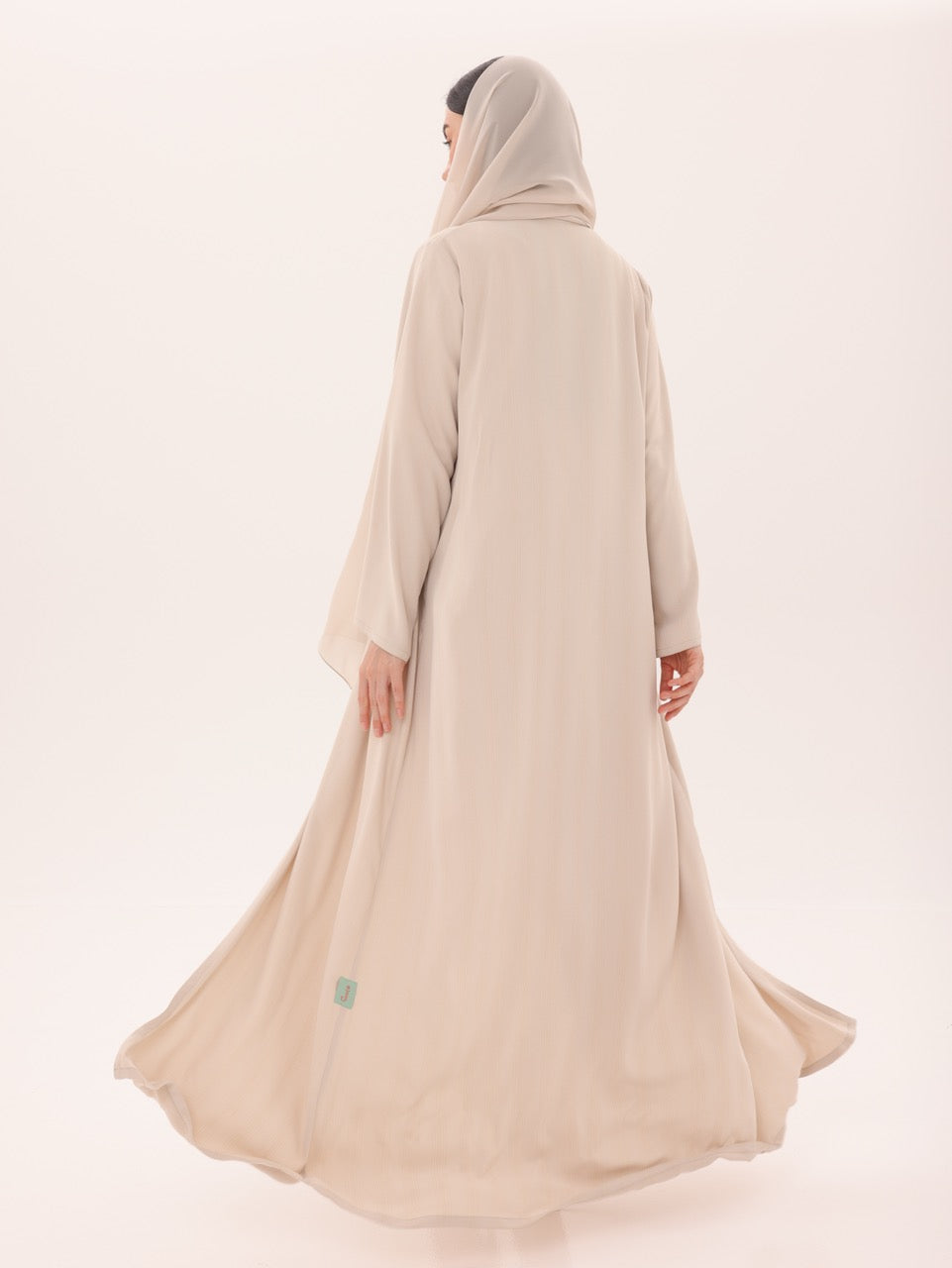 Beige Metallic Striped