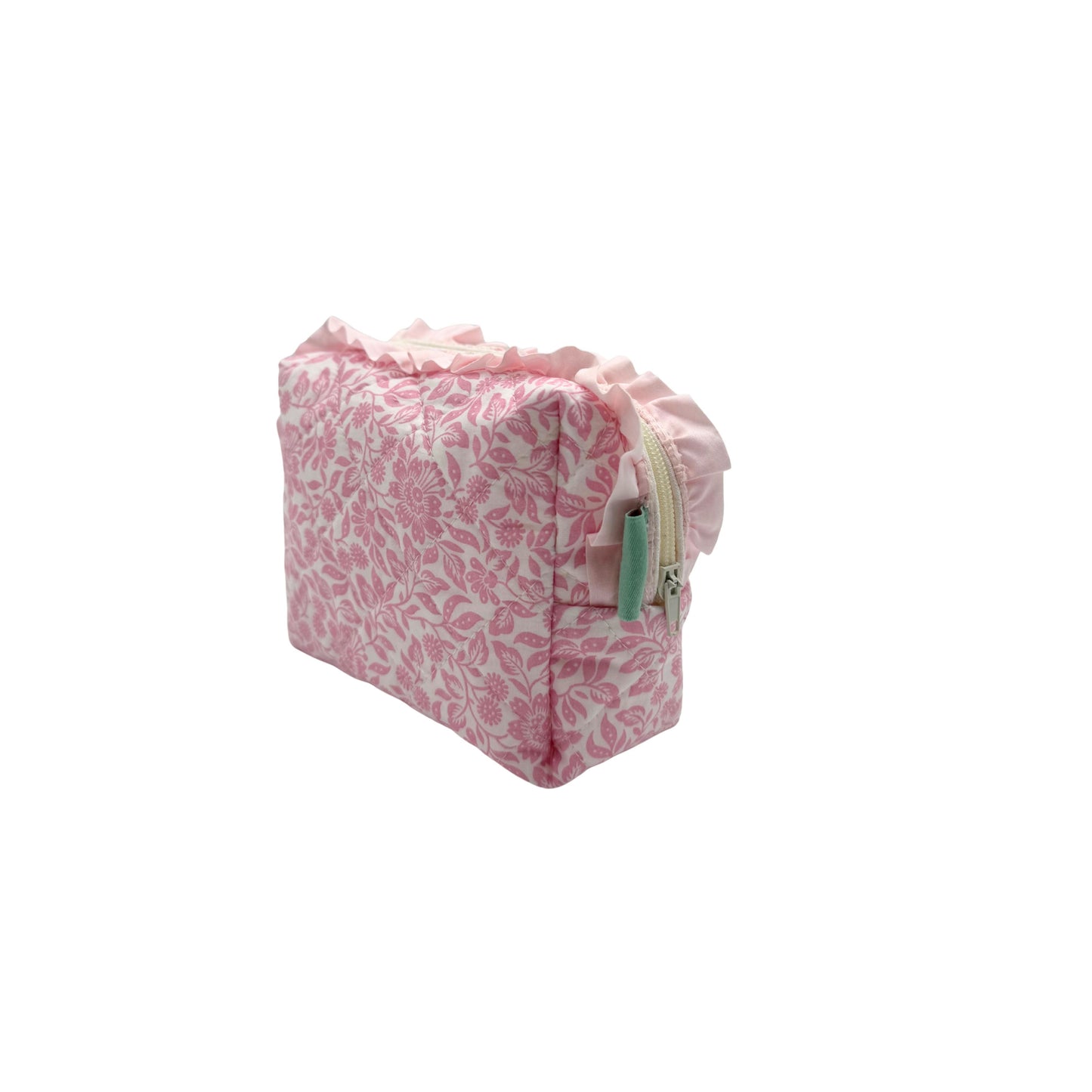 Mary Liberty Ruffle Quilted Pouch - Small