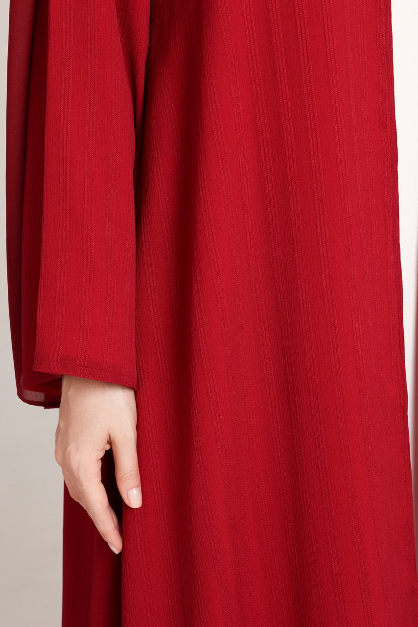 Red Striped Textured