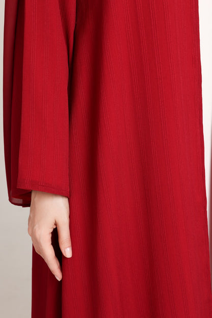 Red Striped Textured