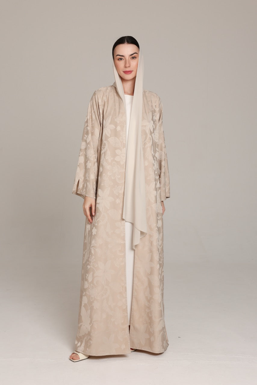 Beige Floral Printed