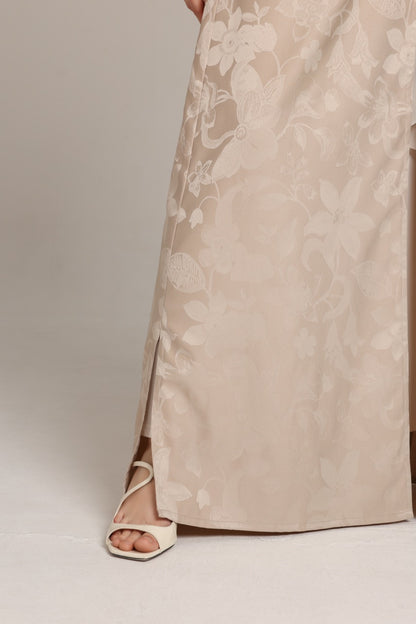 Beige Floral Printed