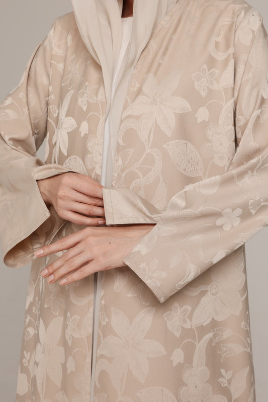 Beige Floral Printed