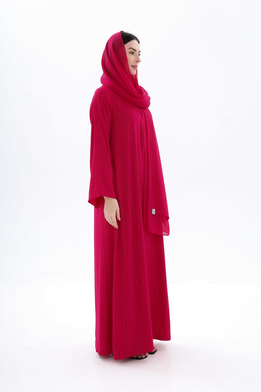 Berry Metallic Striped