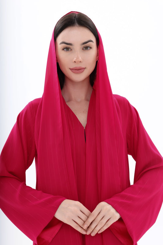 Berry Metallic Striped