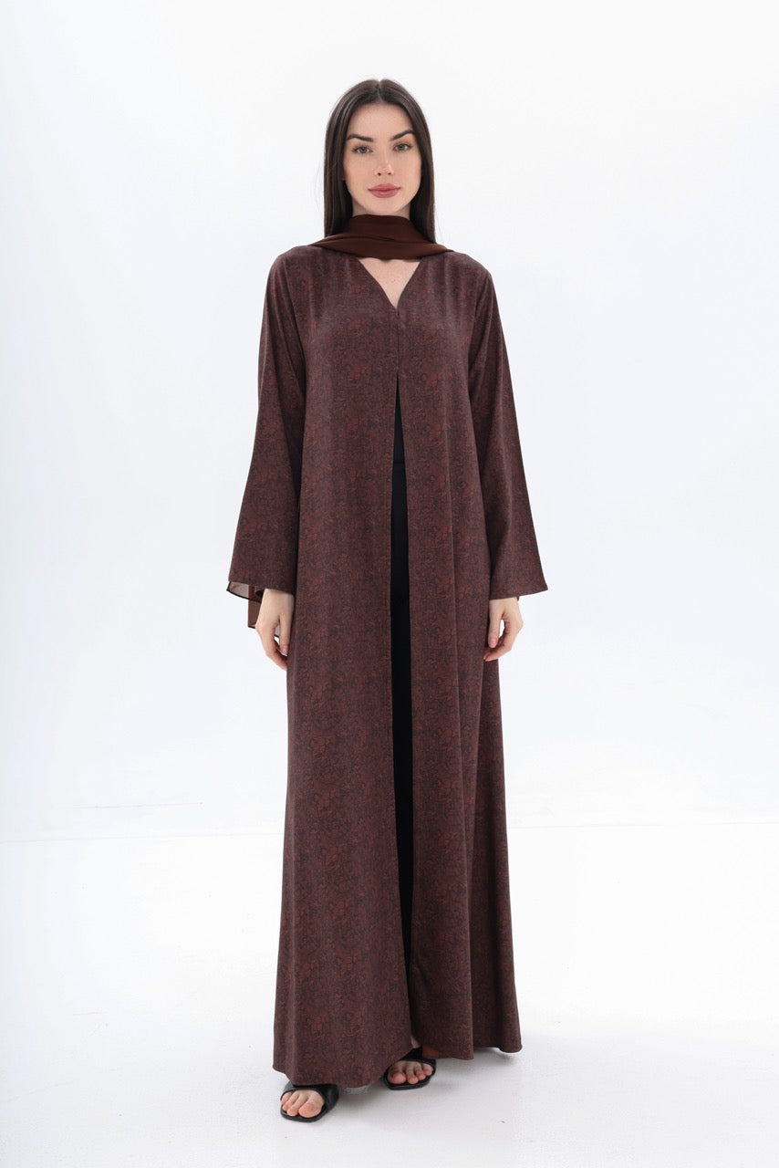 Brown Printed Petals