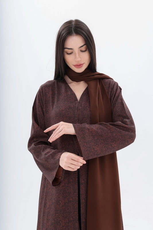 Brown Printed Petals