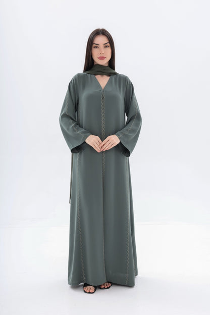 Embroidered Sage Green