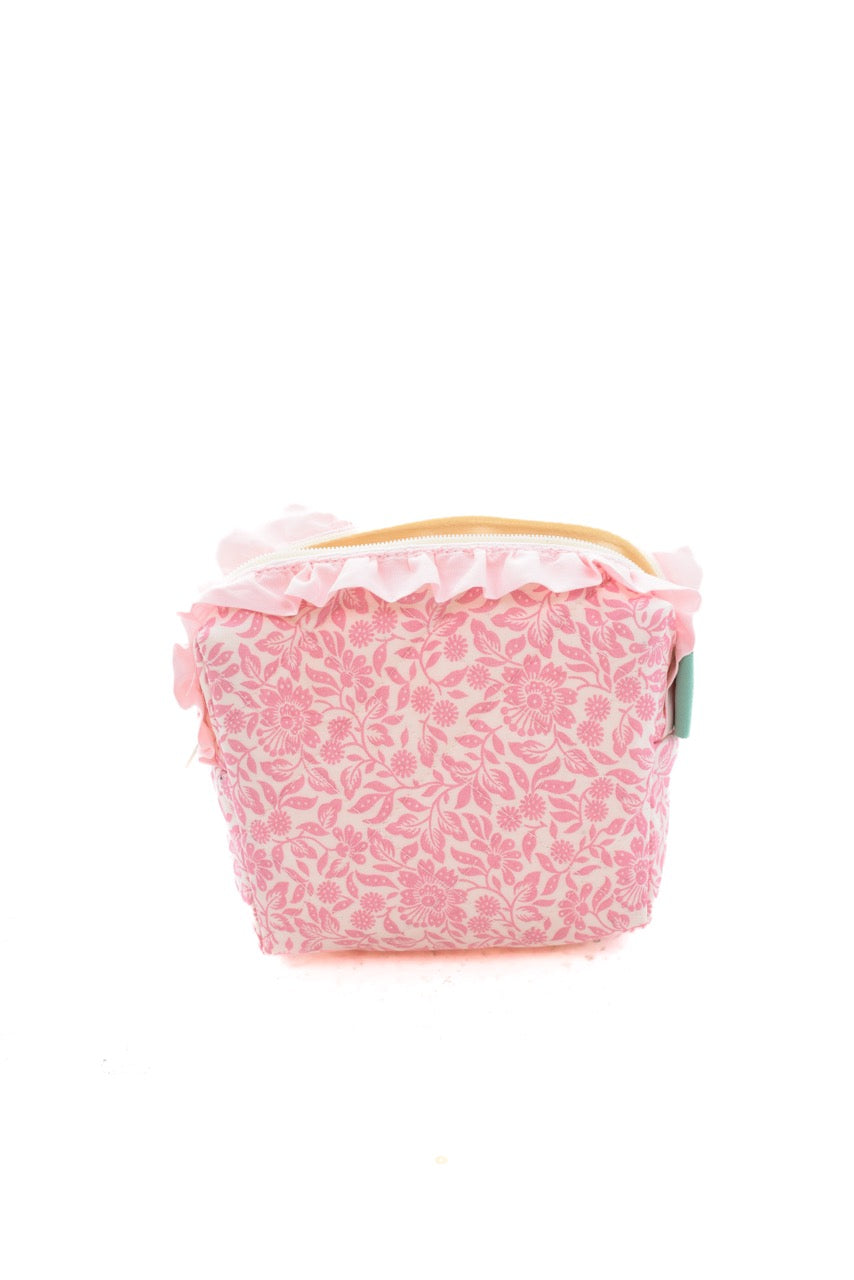 Mary Liberty Ruffle Quilted Pouch - Small