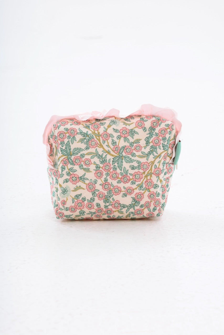 Empress Liberty Ruffle Quilted Pouch - Small