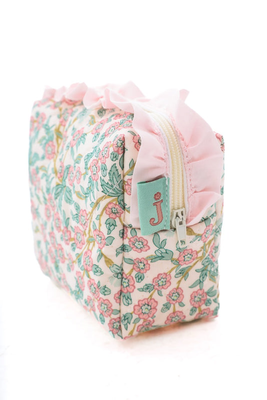 Empress Liberty Ruffle Quilted Pouch - Small