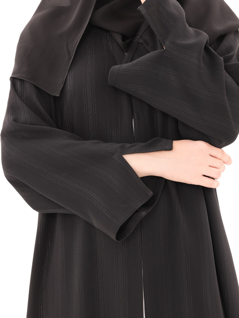 Black Metallic Striped