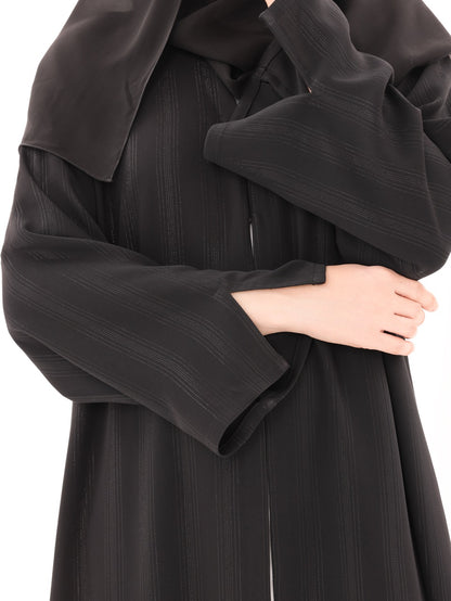 Black Metallic Striped