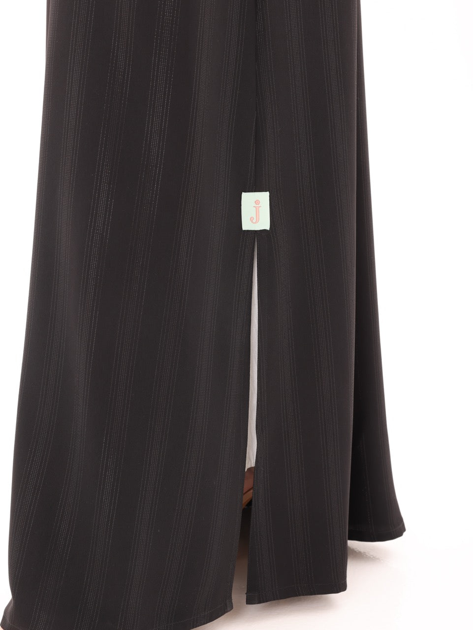 Black Metallic Striped