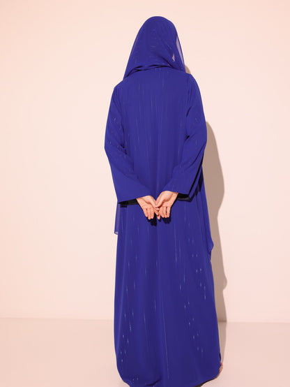 Royal Blue Metallic Striped