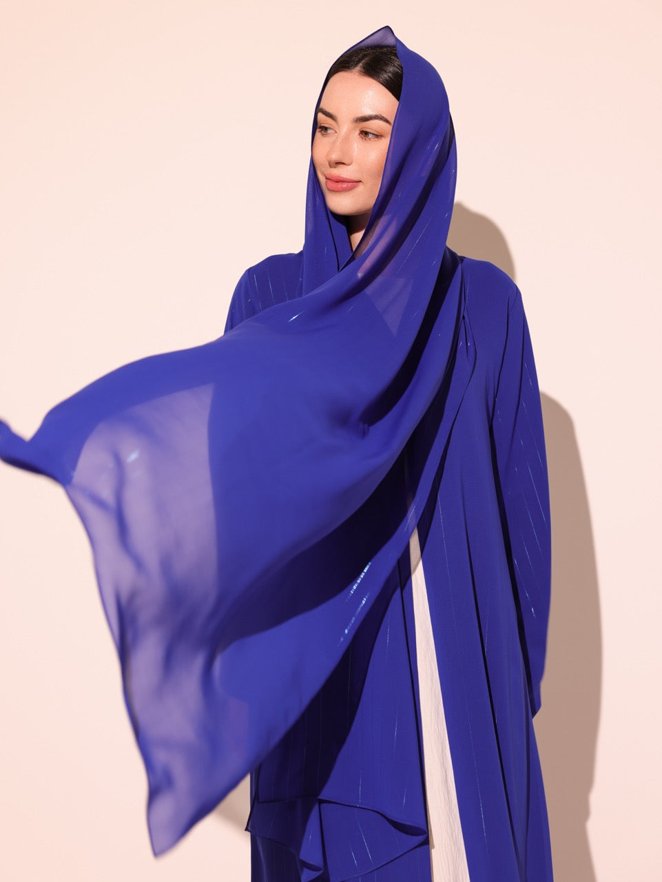 Royal Blue Metallic Striped