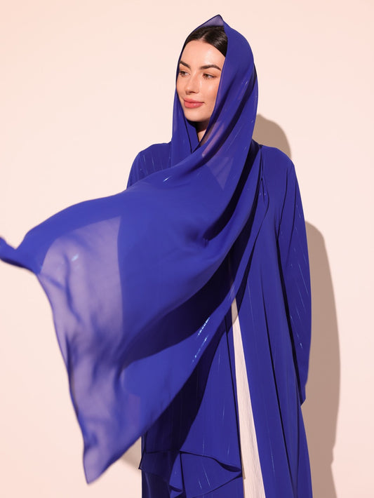 Royal Blue Metallic Striped