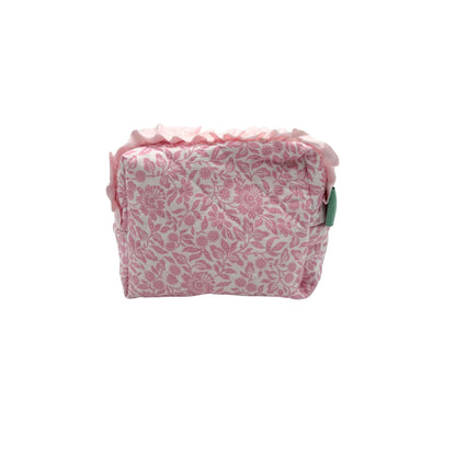 Mary Liberty Ruffle Quilted Pouch - Small