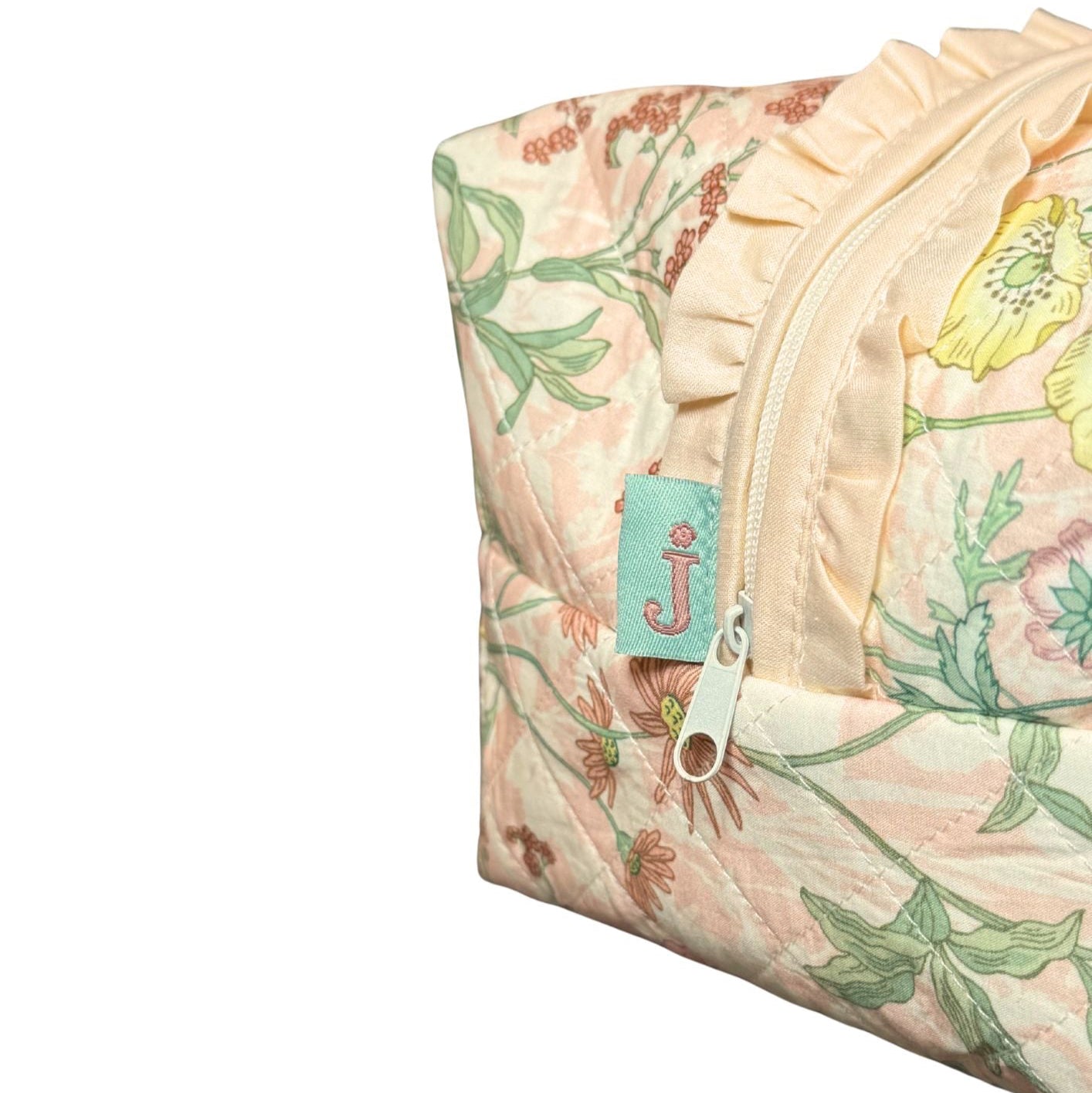 Ophelia Liberty Ruffle Quilted Pouch - Large